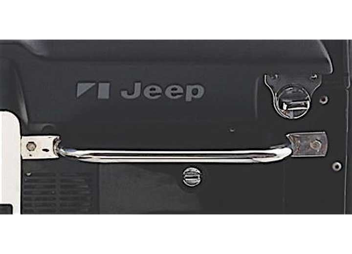 76-95 CJ & WRANGLER (YJ) INSIDE WINDSHIELD BRACKETS - STAINLESS STEEL Smittybilt