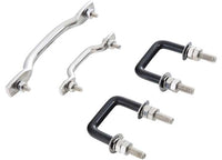 55-95 CJ & WRANGLER (YJ) WINDSHIELD TIE DOWN KIT - STAINLESS STEEL