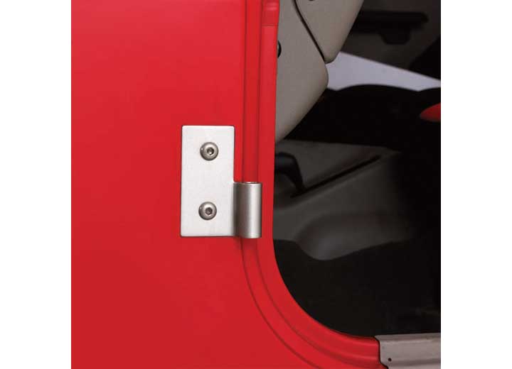 76-06 CJ & WRANGLER (YJ/TJ/LJ) LOWER DOOR HINGE BRACKETS - BLACK