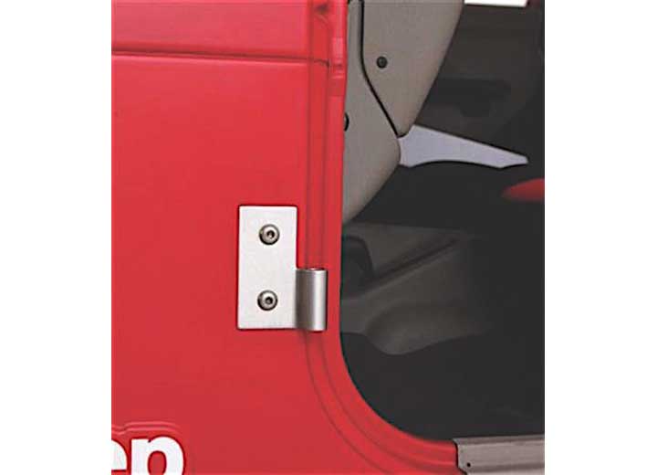 76-06 CJ & WRANGLER (YJ/TJ/LJ) LOWER DOOR HINGE BRACKETS - BLACK