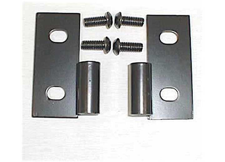 76-06 CJ & WRANGLER (YJ/TJ/LJ) LOWER DOOR HINGE BRACKETS - BLACK