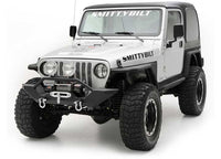 97-06 WRANGLER TJ/LJ XRC ROCK CRAWLER FRONT BUMPER W/GRILLE GUARD & D-RING MOUNTS;  BLACK TEXTURED