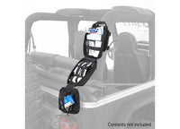 FIRST AID STORAGE BAG; ROLL BAR MOUNTED; BLACK; FIRST AID SUPPLIES SOLD SEPARATELY Smittybilt