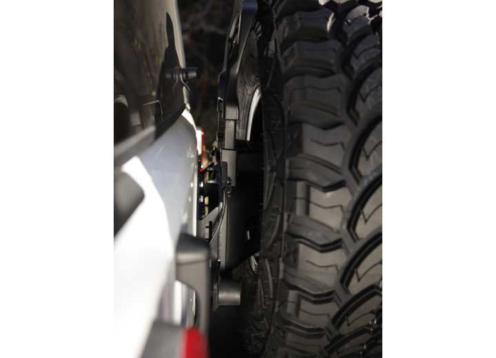 18-C JEEP WRANGLER JL SPARE TIRE RELOCATION BRACKET; FITS UP TO 35IN TIRE