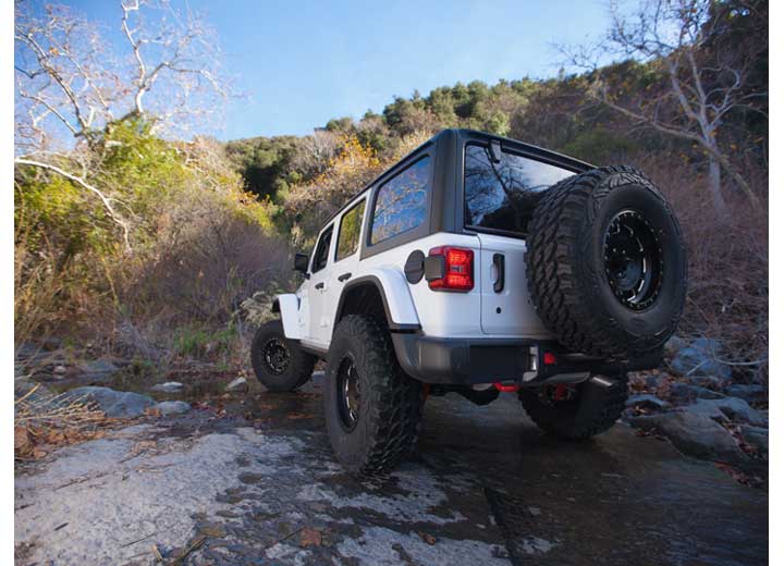 18-C JEEP WRANGLER JL SPARE TIRE RELOCATION BRACKET; FITS UP TO 35IN TIRE