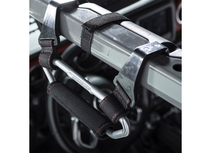 18-C WRANGLER JL; 20-C GLADIAOR JT EXTREME GRAB HANDLES; BLACK/SILVER; 2PC