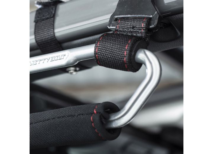 18-C WRANGLER JL; 20-C GLADIAOR JT EXTREME GRAB HANDLES; BLACK/SILVER; 2PC