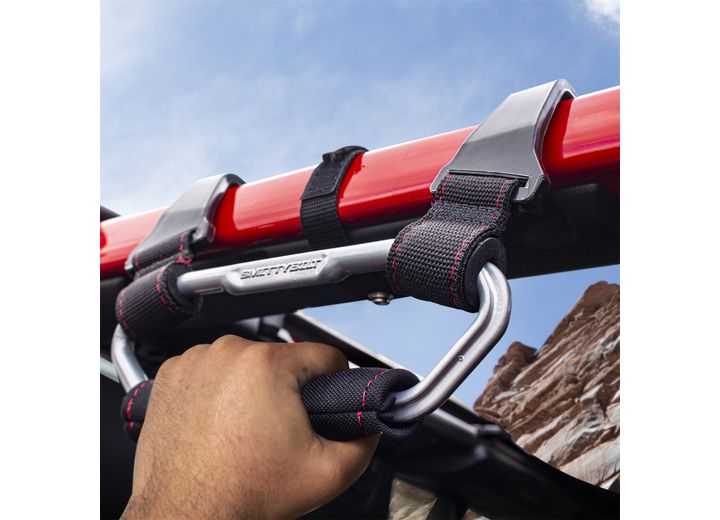 18-C WRANGLER JL; 20-C GLADIAOR JT EXTREME GRAB HANDLES; BLACK/SILVER; 2PC