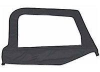 97-06 WRANGLER (TJ) SOFT TOP - DOOR SKIN W/ FRAME - PASSENGER SIDE - BLACK DIAMOND