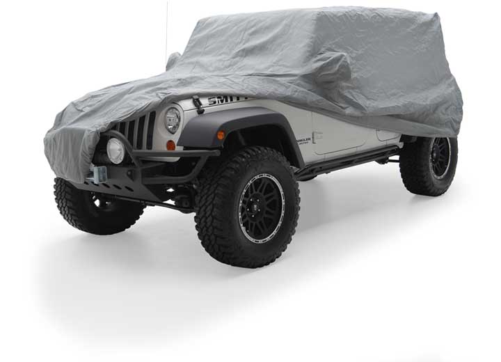07-18 WRANGLER JK 4DR FULL CLIMATE JEEP COVER W/STORAGE BAG; GRAY