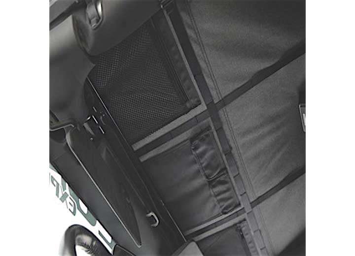 07-18 WRANGLER JK 2DR BOWLESS COMBO TOP W/TINTED WINDOWS & NO UPPER DOORS; BLACK DIAMOND