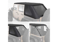 07-18 WRANGLER JK 4 DR BOWLESS COMBO TOP KIT W/TINTED WINDOWS; BLACK DIAMOND