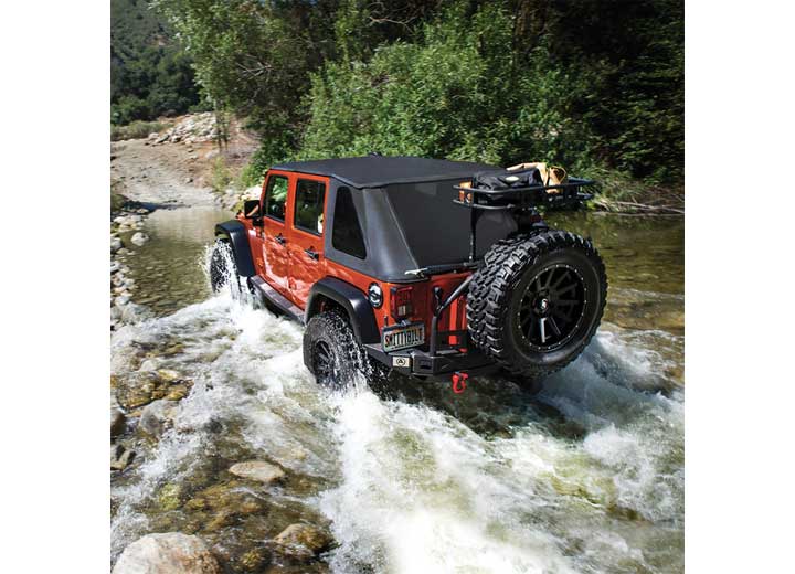 07-18 WRANGLER JK 4 DR BOWLESS COMBO TOP KIT W/TINTED WINDOWS; BLACK DIAMOND