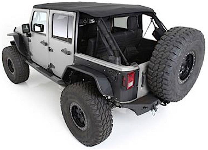 07-18 WRANGLER JK 4 DR BOWLESS COMBO TOP KIT W/TINTED WINDOWS; BLACK DIAMOND