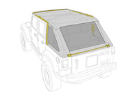 07-18 JEEP WRANGLER JK 4 DR PROTEK BOWLESS COMBO TOP KIT W/TINTED WINDOWS