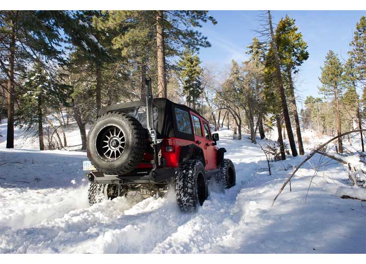 07-18 WRANGLER JK 4DR BOWLESS COMBO TOP W/TINTED WINDOWS W/NO UPPER DOORS; PROT3K BLACK