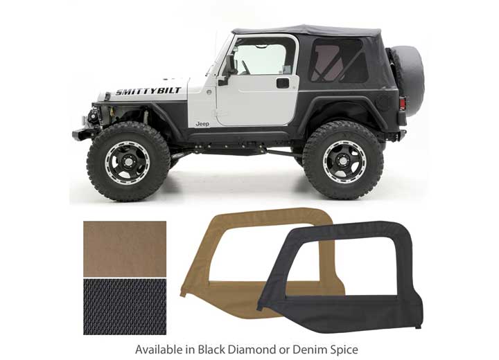 97-06 WRANGLER (TJ) SOFT TOP - OEM REPLACEMENT W/TINTED WINDOWS - DENIM SPICE Smittybilt