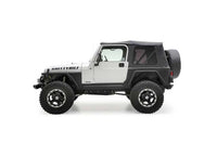 97-06 WRANGLER TJ REPLACEMENT SOFT TOP W/TINTED WINDOWS & UPPER DOOR SKINS; BLACK DIAMOND
