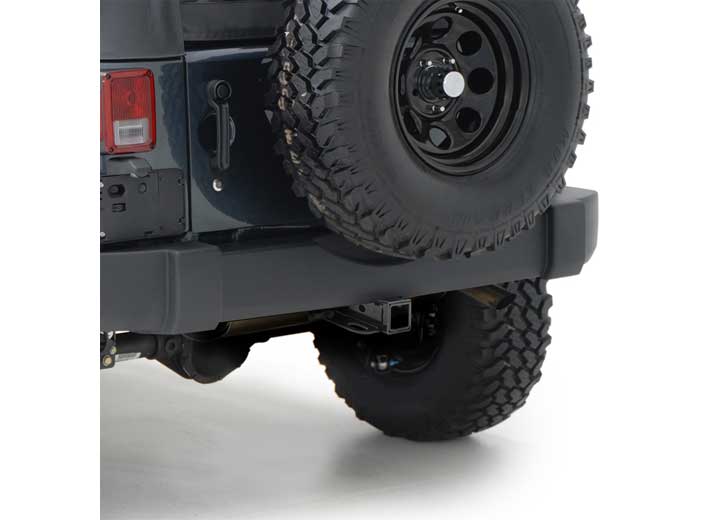07-18 WRANGLER JK 2/4DR FACTORY STYLE 2IN RECEIVER HITCH; CLASS III; BOLT ON; GLOSS BLACK