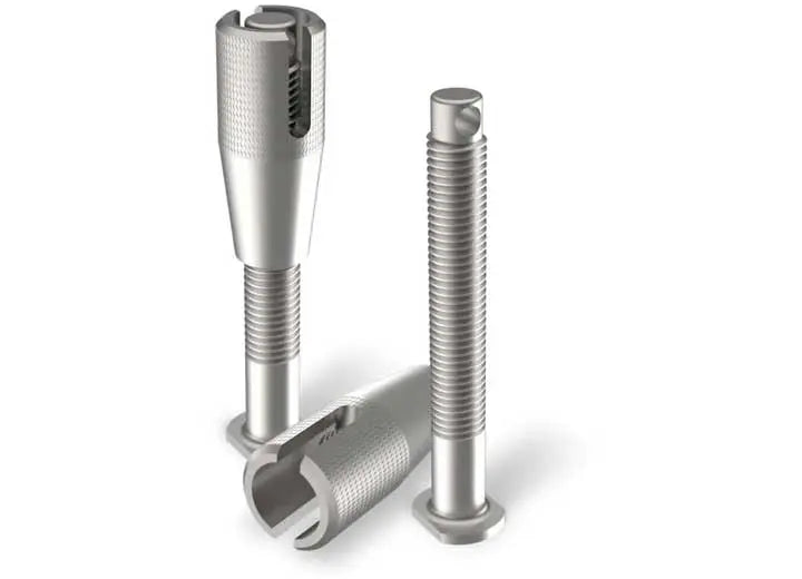Secure Threaded Mounting Pins with Nuts for Reco-Traks Ironman 4x4