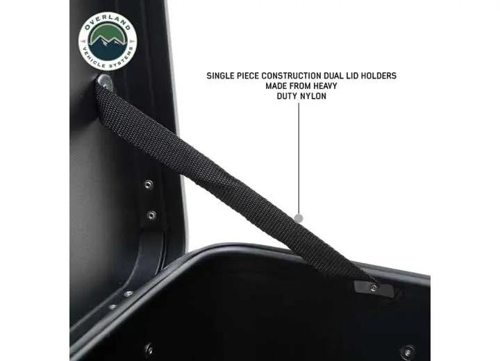 Sleek Black 53QT Aluminum Storage Box