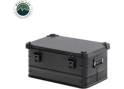 Sleek Black 53QT Aluminum Storage Box