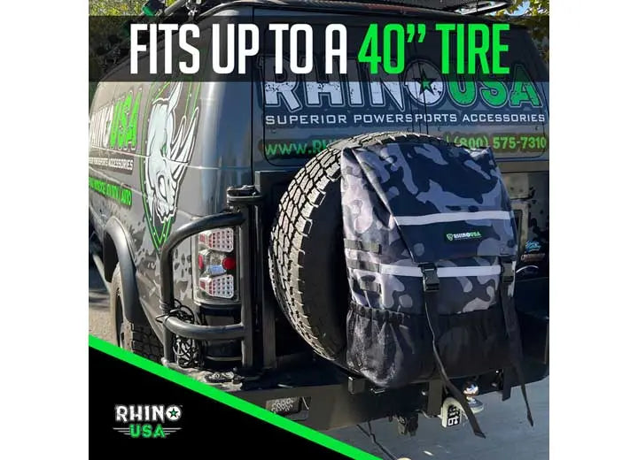 Spare Tire Organizer & Trash Storage Bag - Black