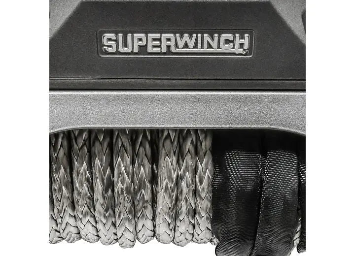 Superwinch SX12SR 12V Heavy-Duty Winch with 12,000 lbs Capacity and Synthetic Rope for Off-Road Recovery