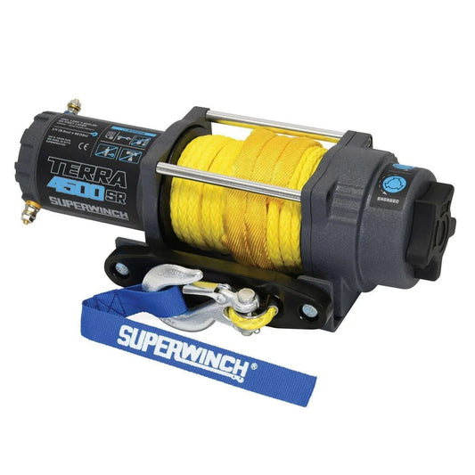 Superwinch Terra 4500SR Synthetic Rope Winch – Ultimate 4,500 lbs Recovery Solution for ATVs and UTVs