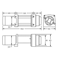 Superwinch Terra 4500SR Synthetic Rope Winch – Ultimate 4,500 lbs Recovery Solution for ATVs and UTVs