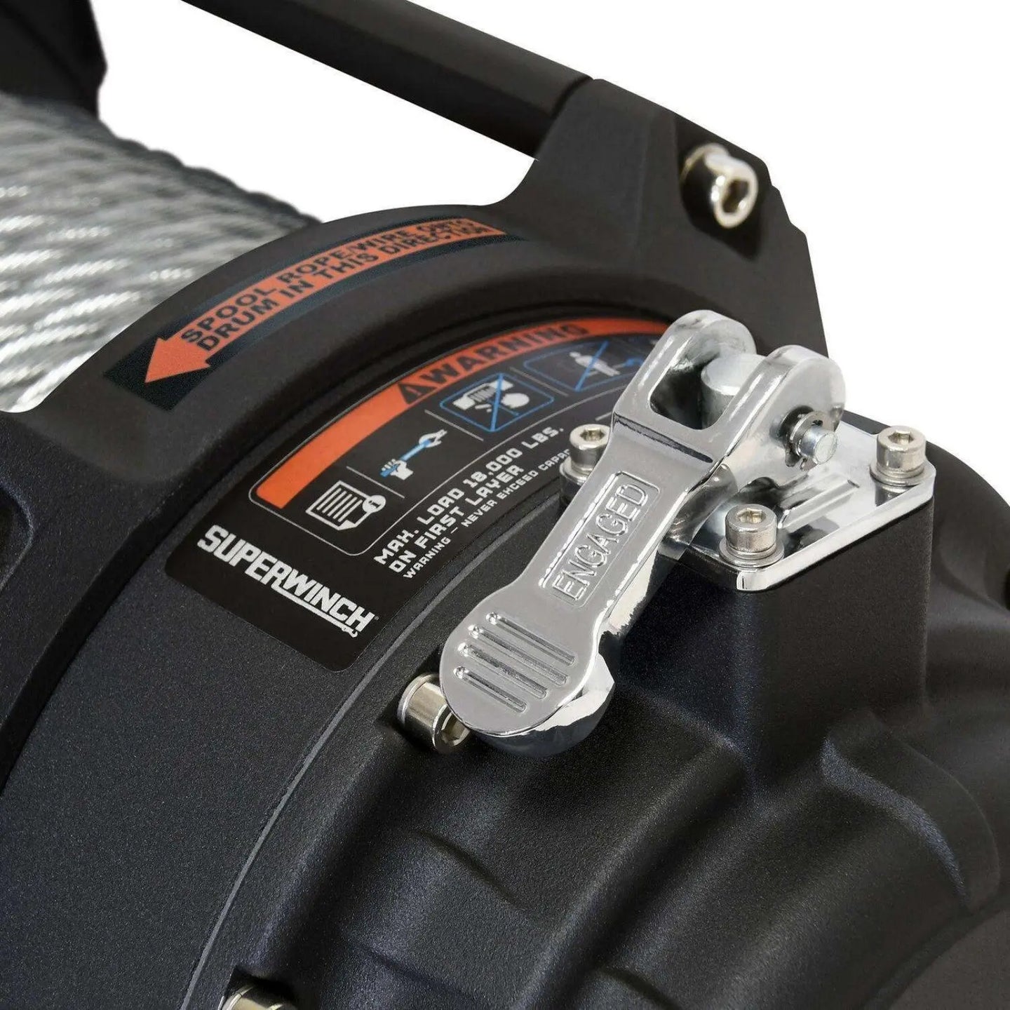 Superwinch Tiger Shark 18000 Heavy-Duty 12V Winch with Waterproof Steel Rope – 18,000 lbs Recovery Power