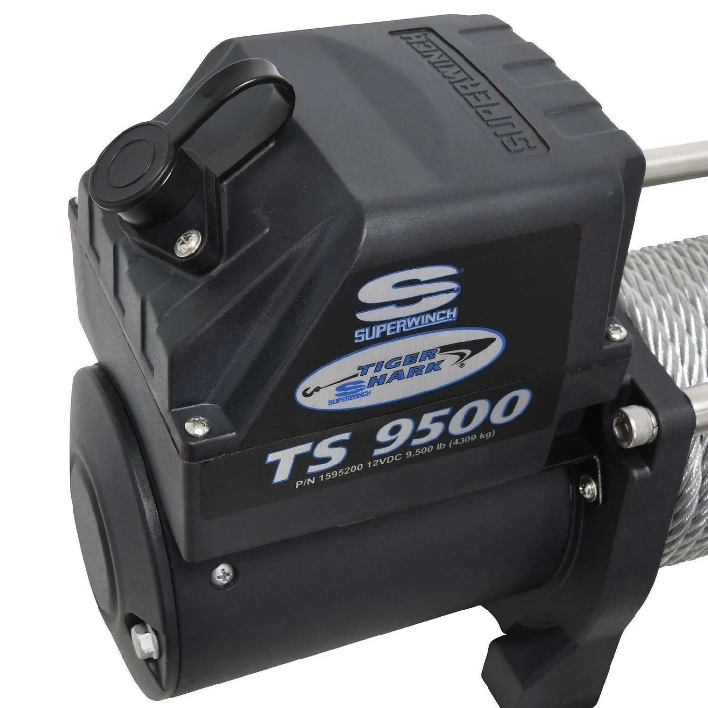 Superwinch Tiger Shark 9500 12V Off-Road Winch – 9,500 lbs Steel Wire Rope Recovery System
