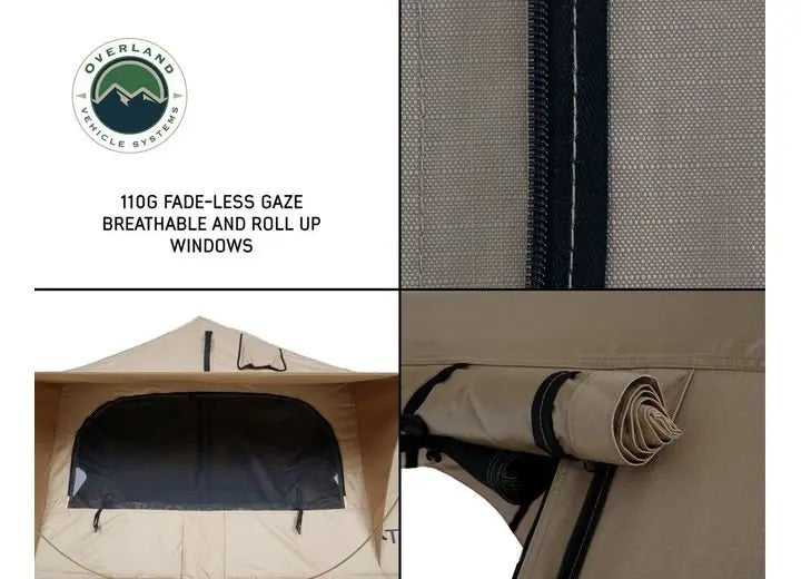 TMBK 3-Person Elevated Camping Tent with Green Rain Fly and Black Aluminum Frame