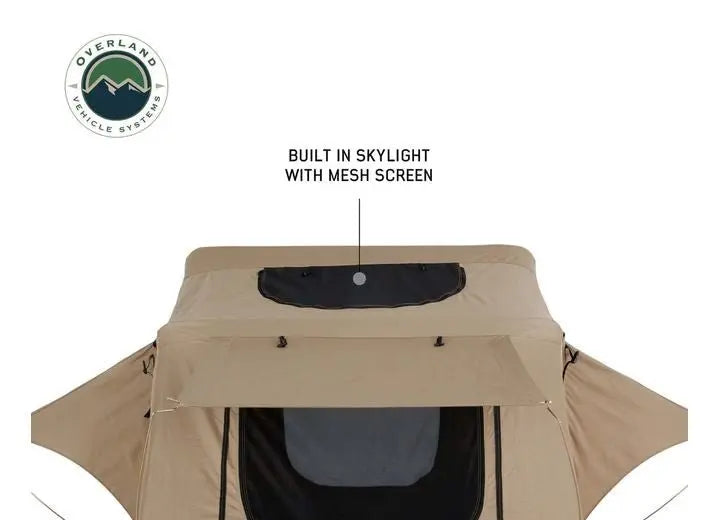 TMBK 3-Person Elevated Camping Tent with Green Rain Fly and Black Aluminum Frame