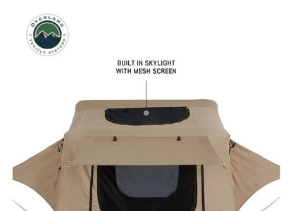 TMBK 3-Person Elevated Camping Tent with Green Rain Fly and Black Aluminum Frame