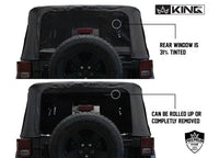 Black Diamond Replacement Soft Top for 2010-2018 Jeep Wrangler JK 2 Door