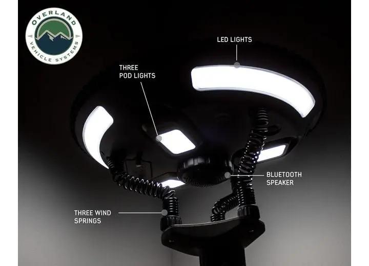 UFO SOLAR LIGHT PODS & BLUETOOTH SPEAKER FOR OUTDOOR ADVENTURES