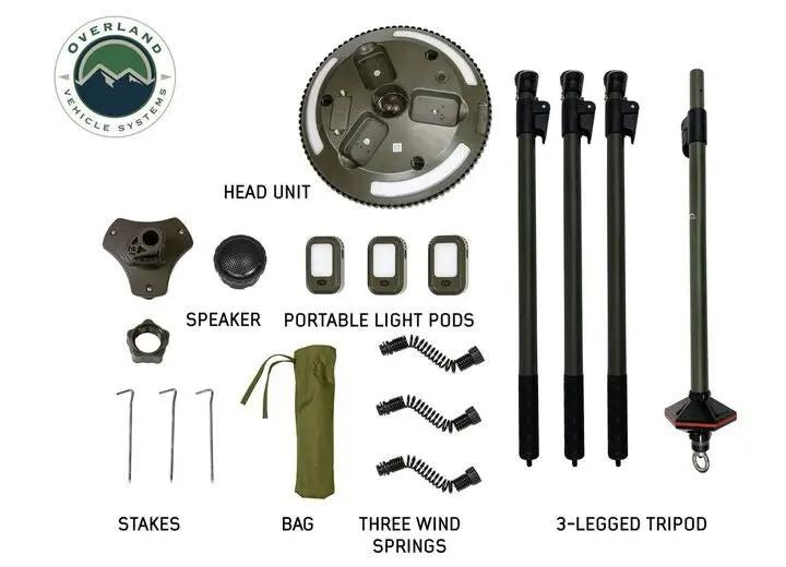 UFO SOLAR LIGHT PODS & BLUETOOTH SPEAKER FOR OUTDOOR ADVENTURES