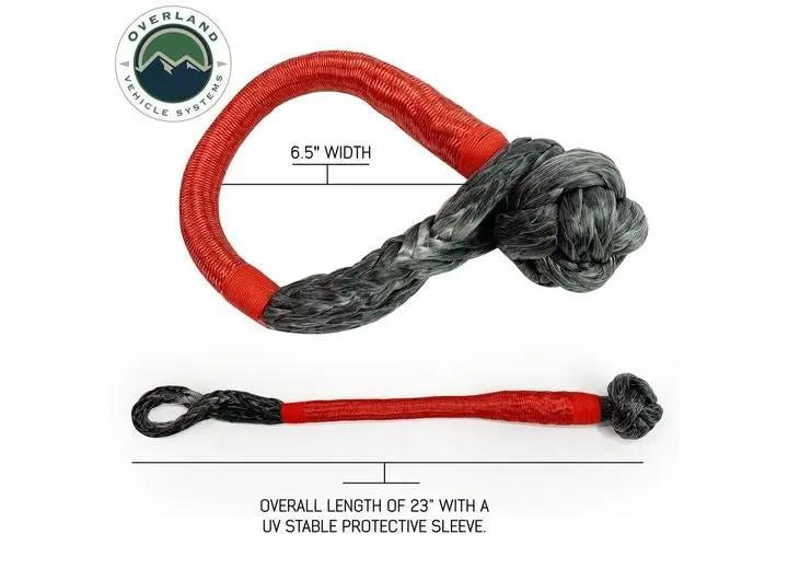 ULTRA STRONG 5/8IN SOFT SHACKLE - 44,500 LB CAPACITY WITH LOOP & PROTECTIVE SLEEVE - 23IN WITH CARRYING BAG