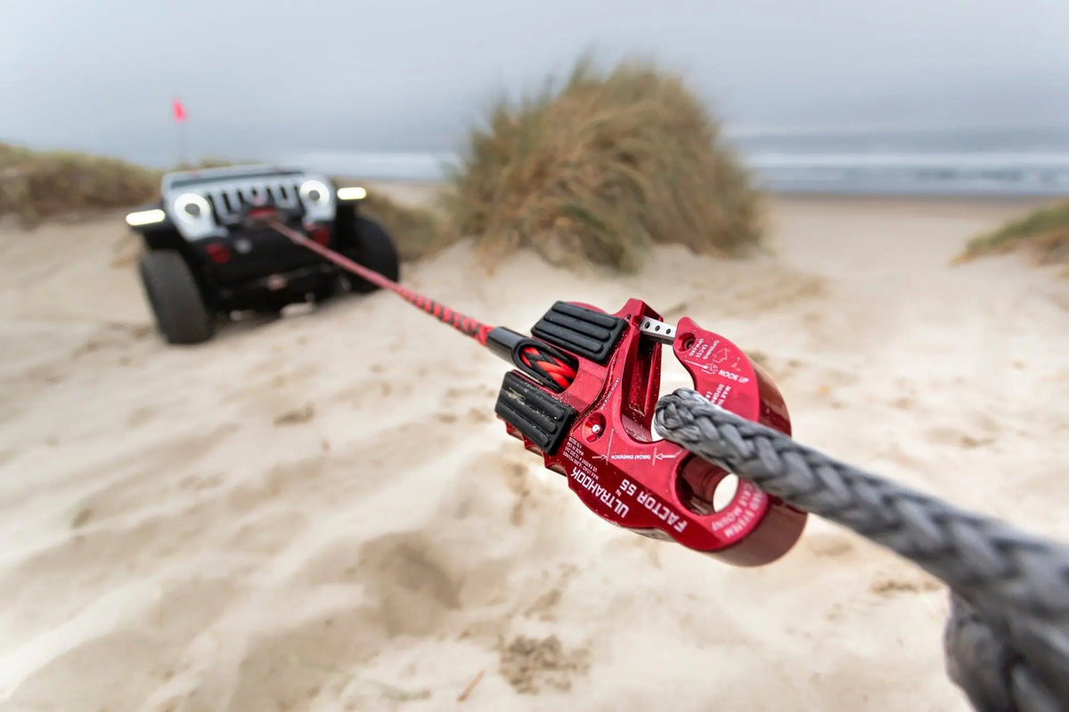 Factor 55 - ULTRAHOOK WINCH HOOK WITH SHACKLE MOUNT - YELLOW