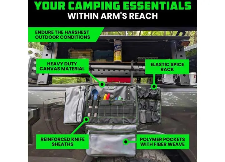 Ultimate Black Camp Kitchen Organizer Bag