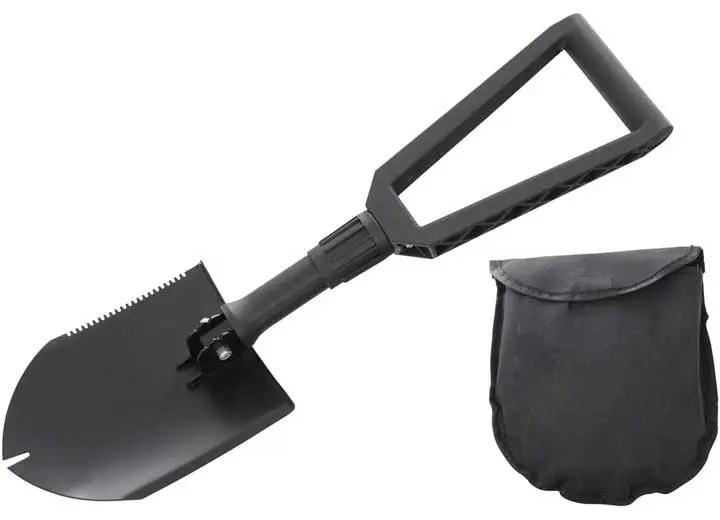 Overland Vehicle Systems / Up Down Air - Versatile Military - Grade Utility Shovel with Nylon Carrying Case