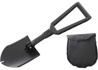 Overland Vehicle Systems / Up Down Air - Versatile Military - Grade Utility Shovel with Nylon Carrying Case