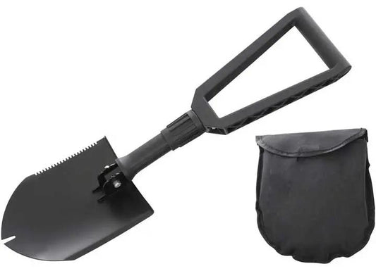 Overland Vehicle Systems / Up Down Air - Versatile Military - Grade Utility Shovel with Nylon Carrying Case