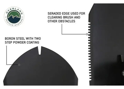 Overland Vehicle Systems / Up Down Air - Versatile Military - Grade Utility Shovel with Nylon Carrying Case