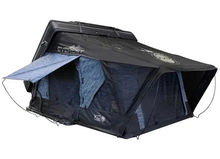 XD EVEREST 2 - CANTILEVER ALUMINUM ROOFTOP TENT FOR 2, GREY & BLACK DESIGN
