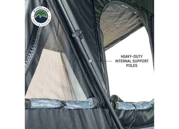 XD EVEREST 2 - CANTILEVER ALUMINUM ROOFTOP TENT FOR 2, GREY & BLACK DESIGN