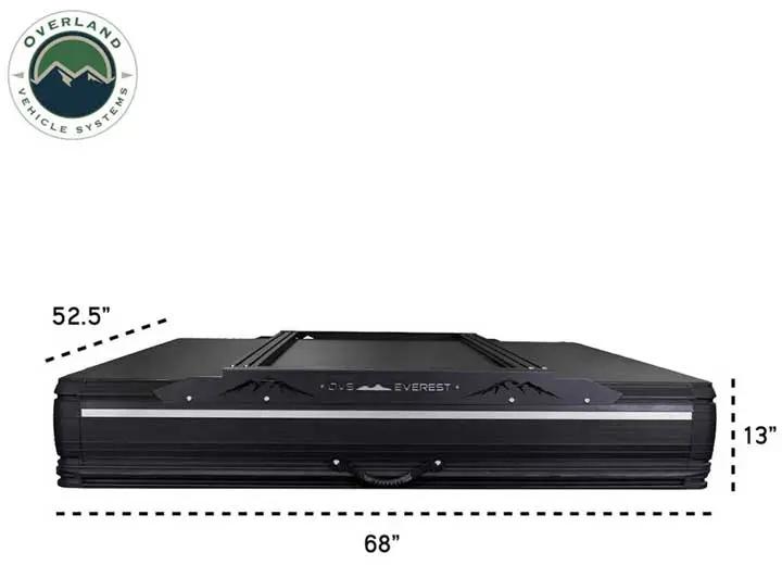 XD EVEREST 2 - CANTILEVER ALUMINUM ROOFTOP TENT FOR 2, GREY & BLACK DESIGN