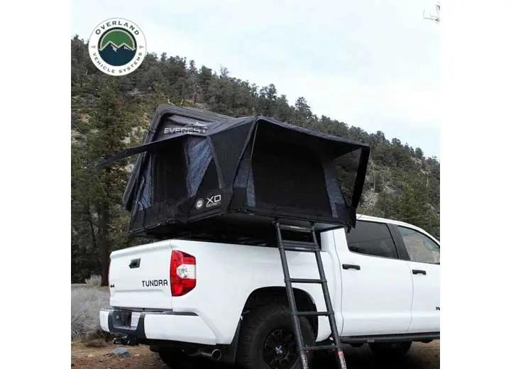 XD EVEREST 2 - CANTILEVER ALUMINUM ROOFTOP TENT FOR 2, GREY & BLACK DESIGN