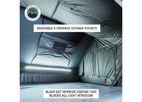 XD EVEREST 2 - CANTILEVER ALUMINUM ROOFTOP TENT FOR 2, GREY & BLACK DESIGN